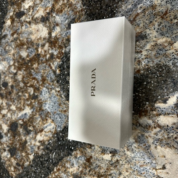 Prada white sunglasses case and box (hard case) - mint condition. Never used. - Picture 4 of 7